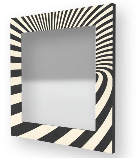 LIGNIS® Квадратное настенное зеркало в раме Dolcevita abstract 12.001 - Вид №1