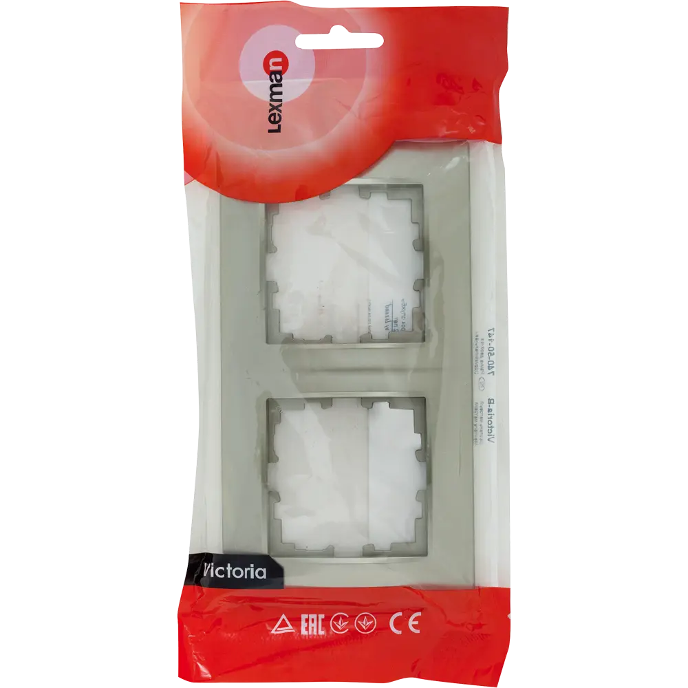 Рамка для розеток и выключателей Lexman Виктория сферическая 2 поста цвет шампань матовый STLM-2176234 - Вид №4