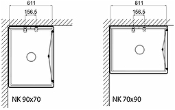 651585 Ванна IFO Caribia с половинной передней частью, верх NK VS 700 x 900  - Вид №2