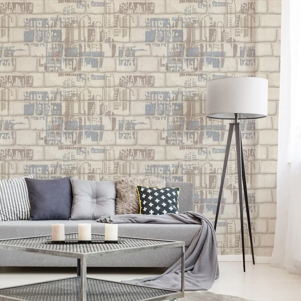 Обои виниловые Аспект Ру Бруклин серые 1.06 м 70311-22 STLM-2038525 - Вид №2