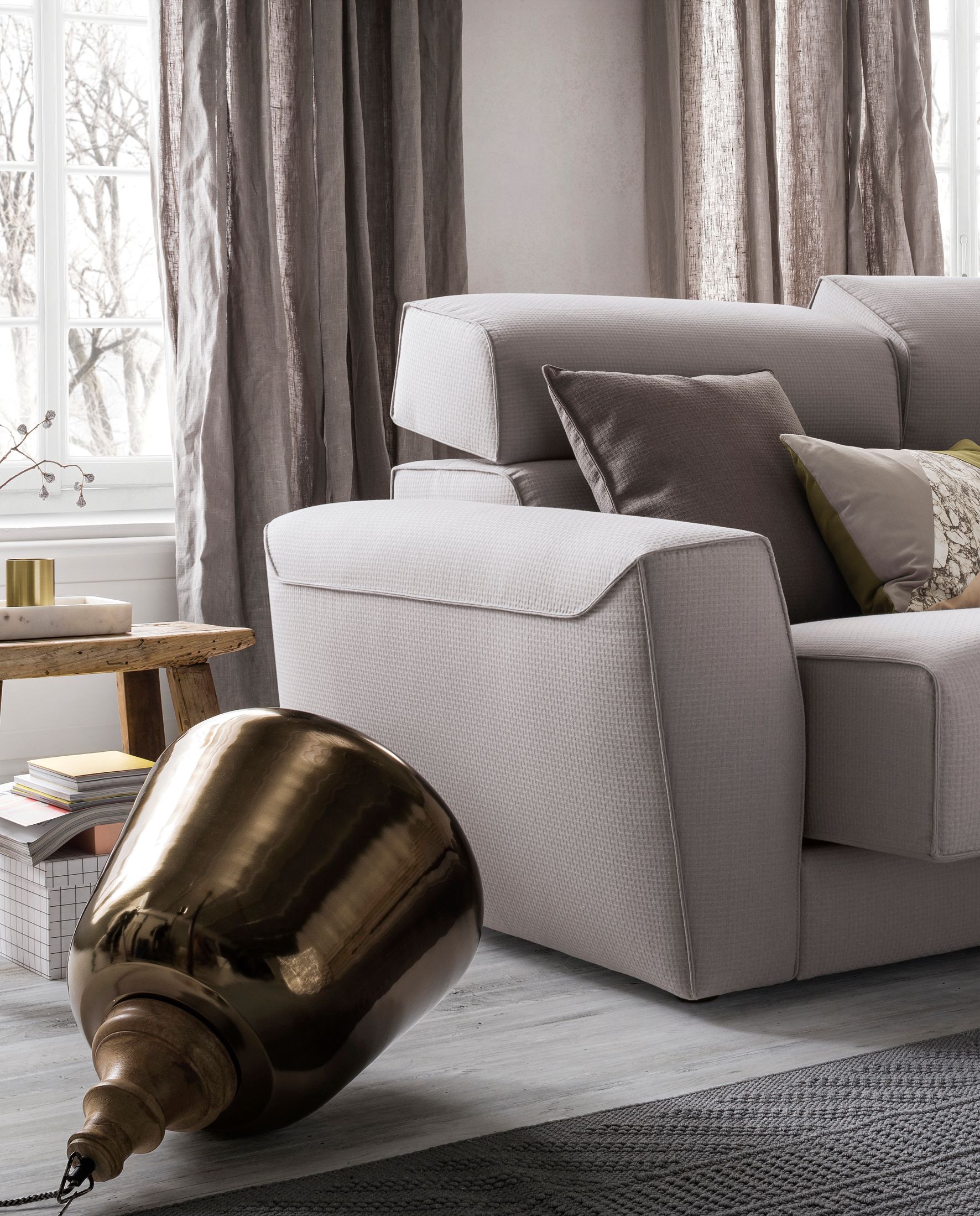 Угловой диван из ткани Felis Softliving ARCH-00111609