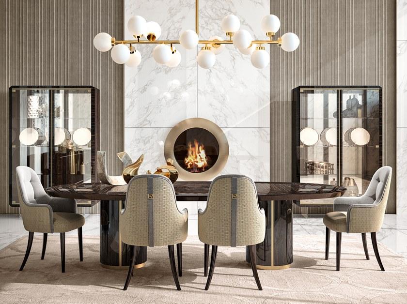 Barnini Oseo Обеденный стол овальный лакированный Richmond upon thames Rc185 - Вид №1