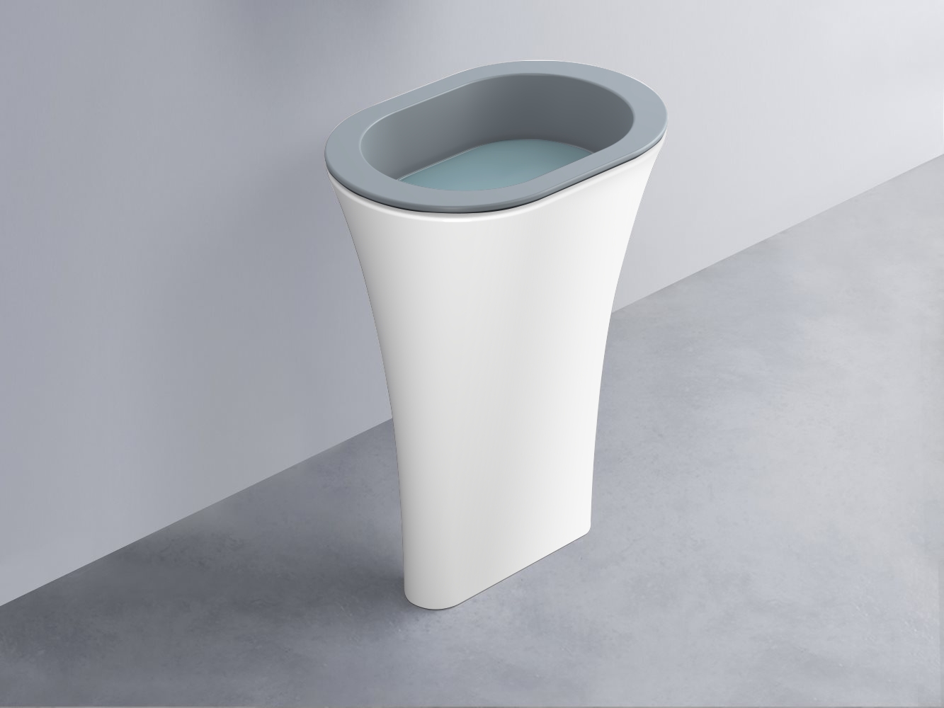 AMLA65-BR+AMPILO-PL+AMCOLO-BL Раковина Amedeo Ovale отдельностоящая cielo Enjoy + Amedeo Ceramica Cielo
