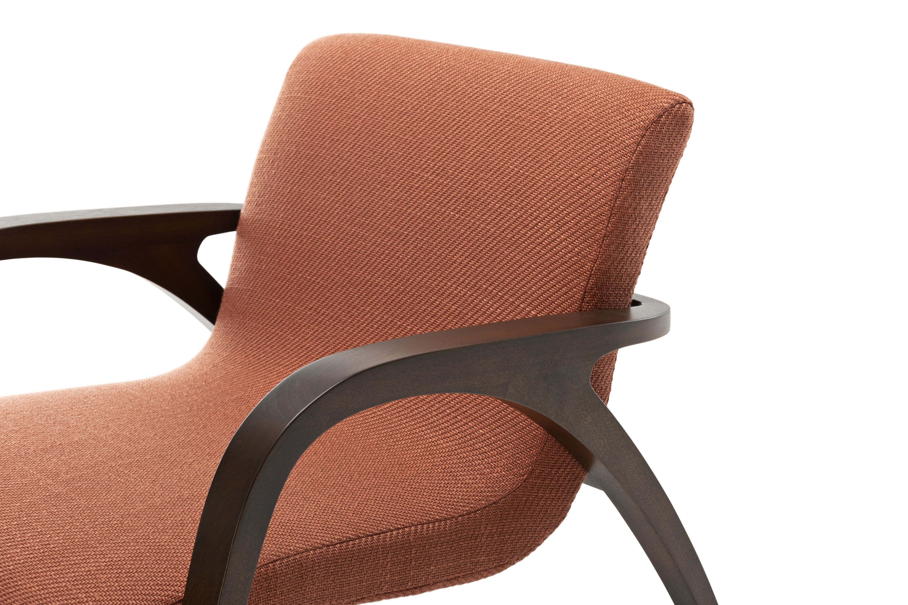 Ткань сад стул с подлокотниками Exteta Franco Albini Re-edition ARCH-00095404 - Вид №4