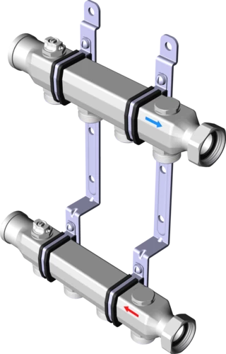 587 574 Модель 1078 Трубопроводные системы  Viega Smartpress  Коллекторы Santreyd  - Вид №2