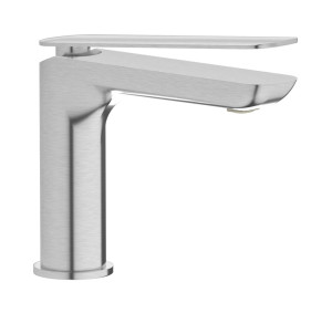 Смеситель для раковины на 1 отверстие в комплекте с донным клапаном WE ARE IB k2200ss Brushed Nickel K2