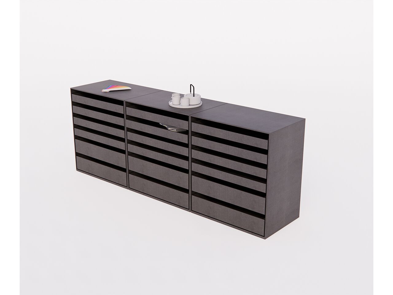 Шкаф для дисплея с ящиками MaxForm Shape ARCH-00029307 - Вид №3