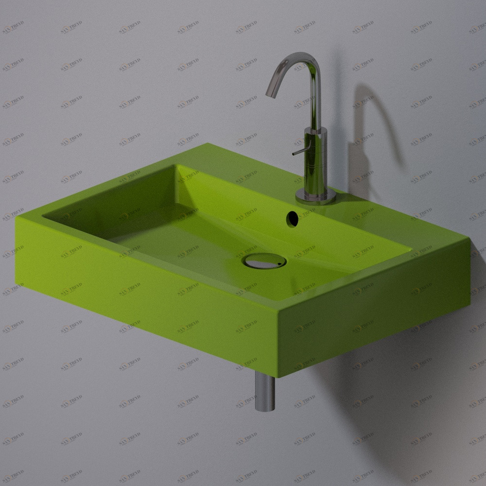 L267121 Подвесная раковина настенная прямоугольная A. e T. Italia Tank AeT ITALIA