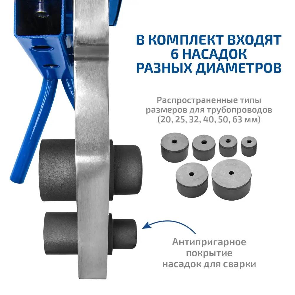 Аппарат для сварки полипропиленовых труб Мегеон 98108 1500 Вт 89405448 STLM-2075114  - Вид №4