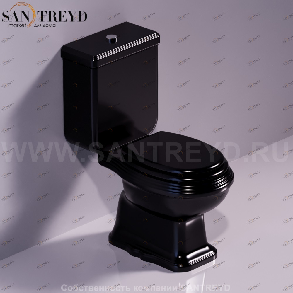 AR822NERO Бачок для унитаза Черный Simas Arcade Италия