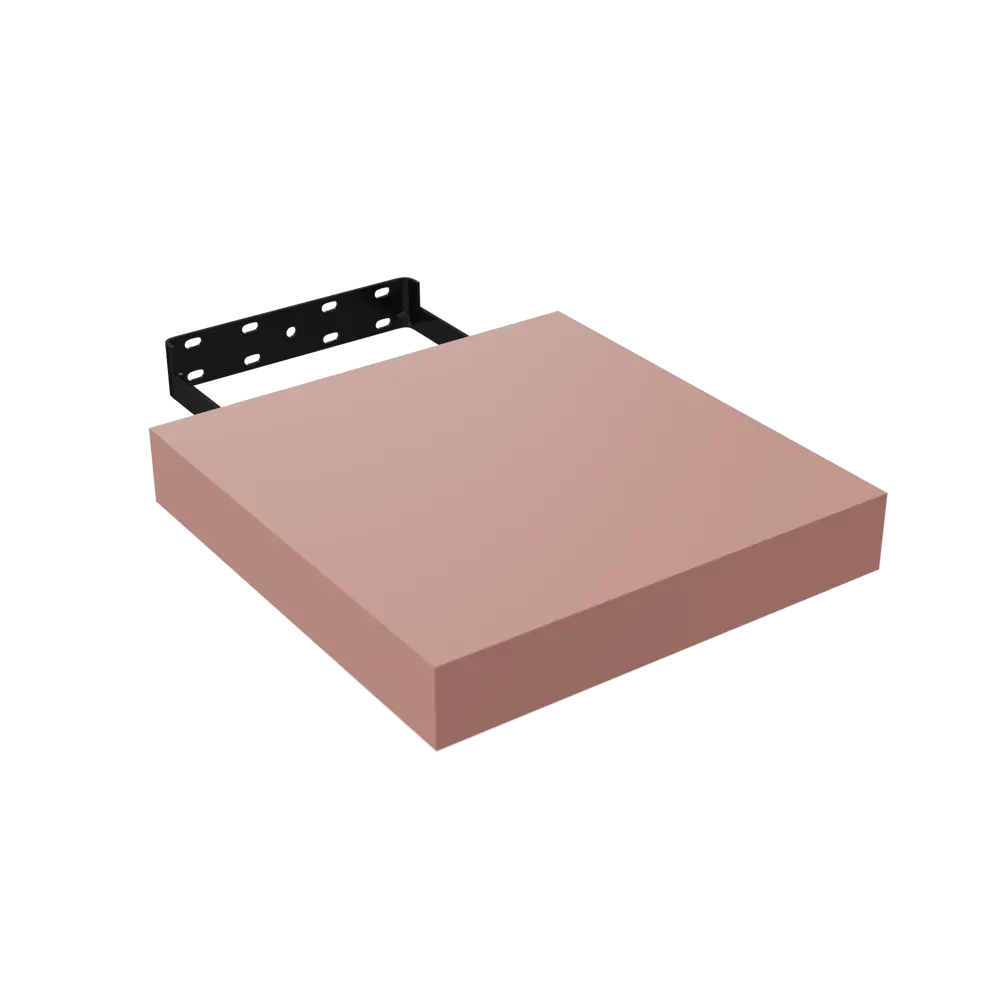 Полка настенная Spaceo Bistro 23x23.5 см МДФ цвет розовый STLM-2053995 - Вид №3