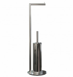 FROST Ершик для унитаза 8, combi » полированный. Нержавеющая сталь Полированный O1948