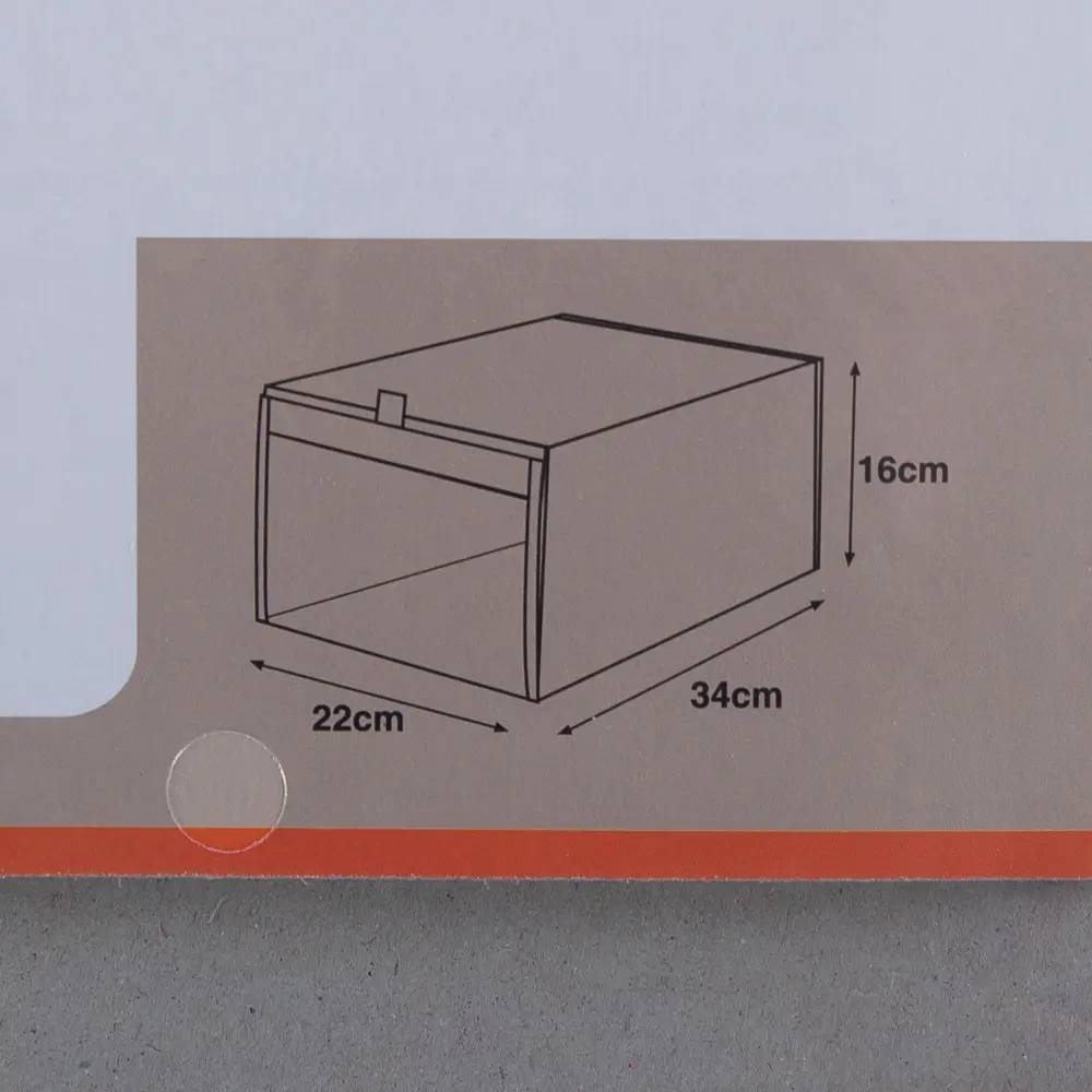 Коробка для обуви Spaceo 22х16x34 см полиэстер цвет голубой STLM-2013288 - Вид №3