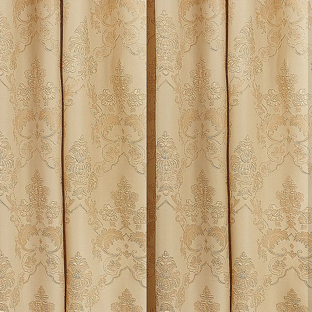 Штора на ленте «Полли» 160х260 см жаккард цвет золотой 18201177 STLM-2114708 ТОРГОВЫЙ ДОМ ТЕКСТИЛЬ  - Вид №1