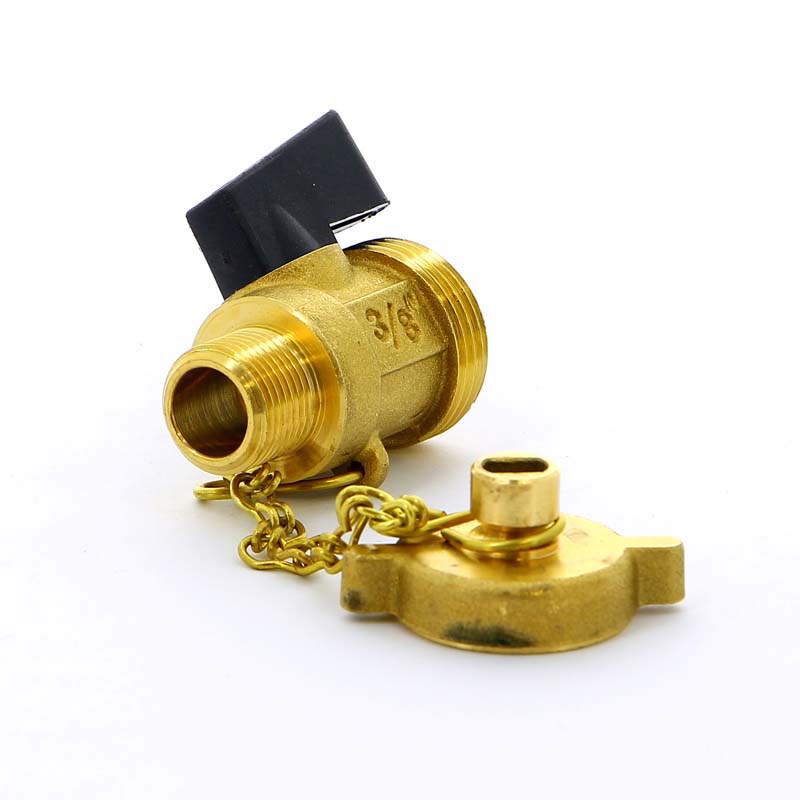 Кран Н со штуцером сливной флажок TIEMME 3/8" 2950024 - Вид №1