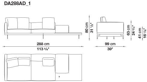 B&B Italia 3-х местный тканевый диван Dock sun-id-1376507 - Вид №151