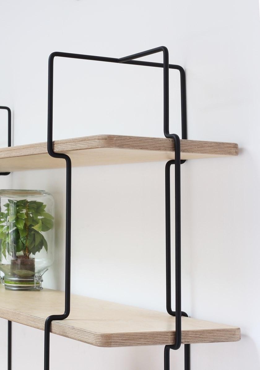 Compagnie Книжный шкаф с открытой стенкой из стали и дерева  P01  - Вид №8