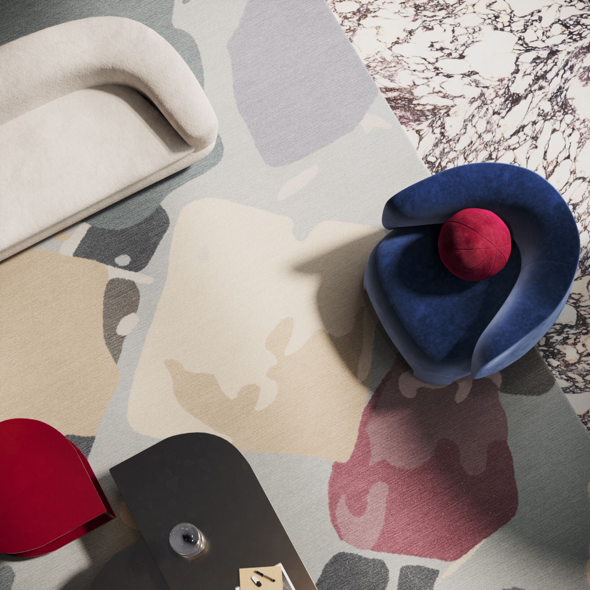 Прямоугольный ковер ручной работы Tapis Rouge Ambiance ARCH-00028539 - Вид №10