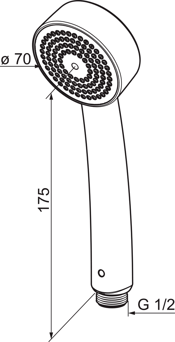 Oras 252022-11 Ручной душ 252022-11 Apollo Белый  - Вид №3
