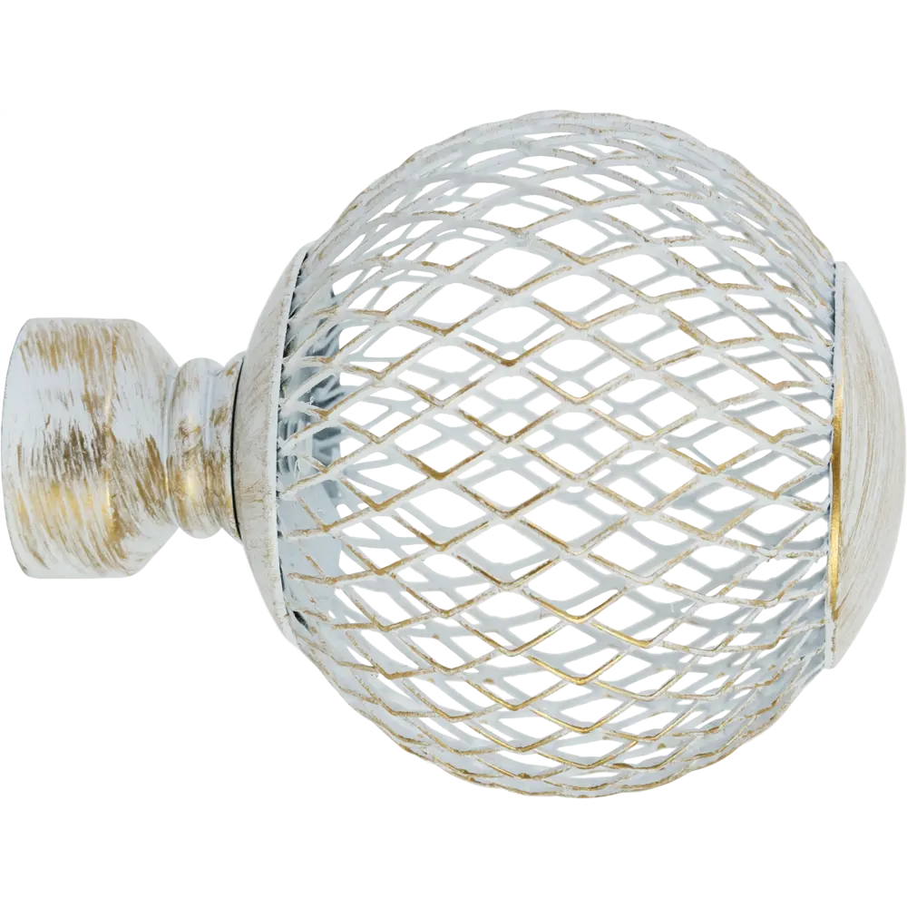 Наконечник Orbis Шар сетка металл цвет серебро 7.6 см 1шт STLM-2058529