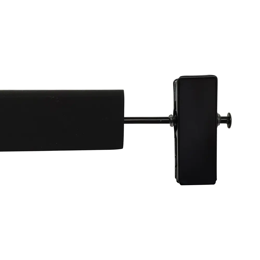 Плечики для одежды KONSENSA с зажимом 34 см дерево/металл цвет черный Плечики с зажимом STLM-2146951 - Вид №1