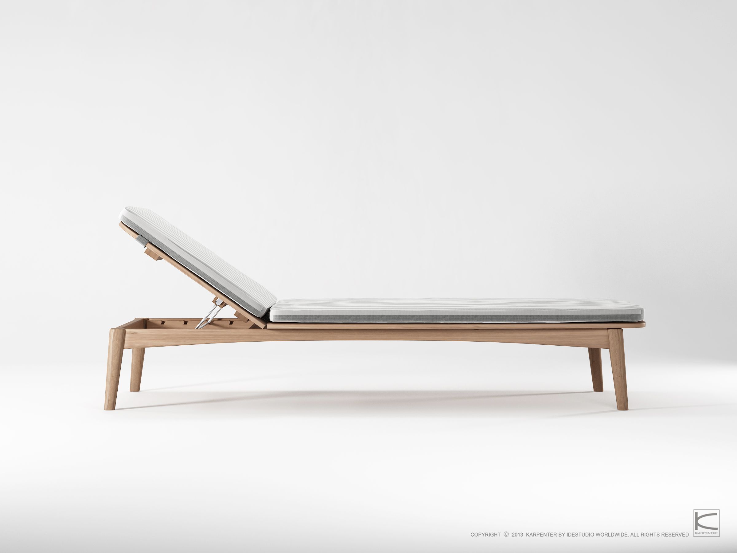 Складная садовая кровать из тикового дерева KARPENTER Grasshopper Outdoor ARCH-00014272 - Вид №6