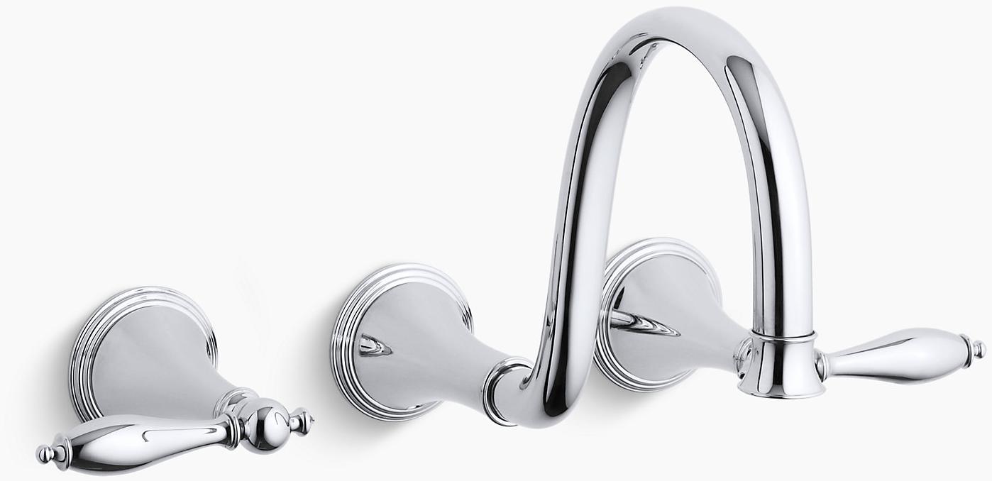 K-T343-4M-2BZ Подвесная раковина настенная прямоугольная Kohler  бронзовая  - Вид №1