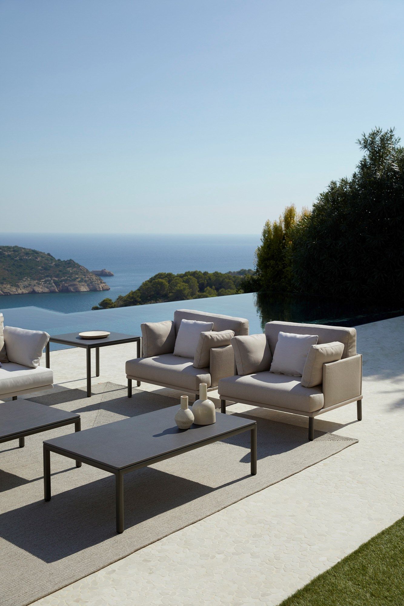 Прямоугольный садовый столик с керамической столешницей POINT Long Island ARCH-00056265 - Вид №4