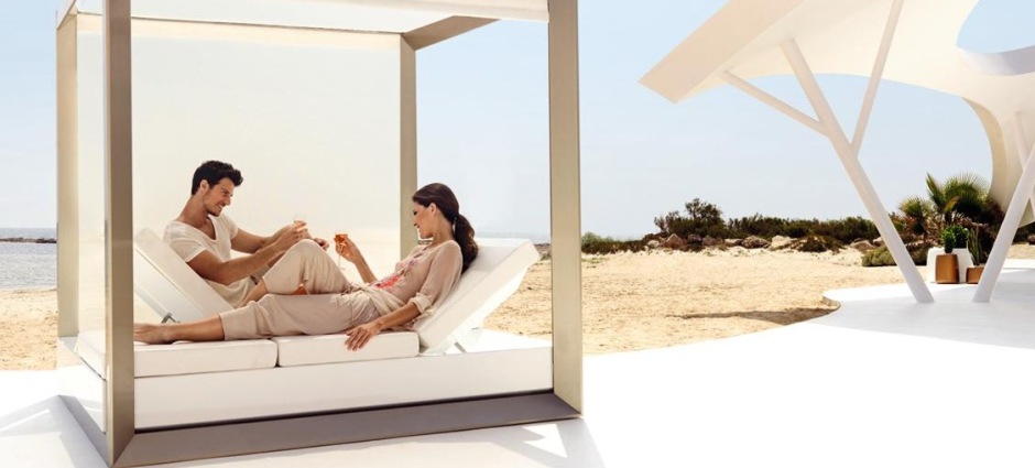 004135 Кровать с навесом со шторкой Vondom Vela - Вид №4