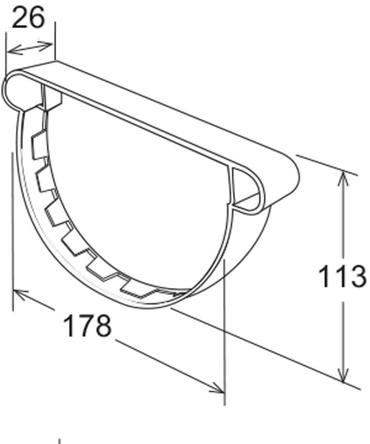 First Corporation Заголовок для желоба First plast Tn133r - Вид №1