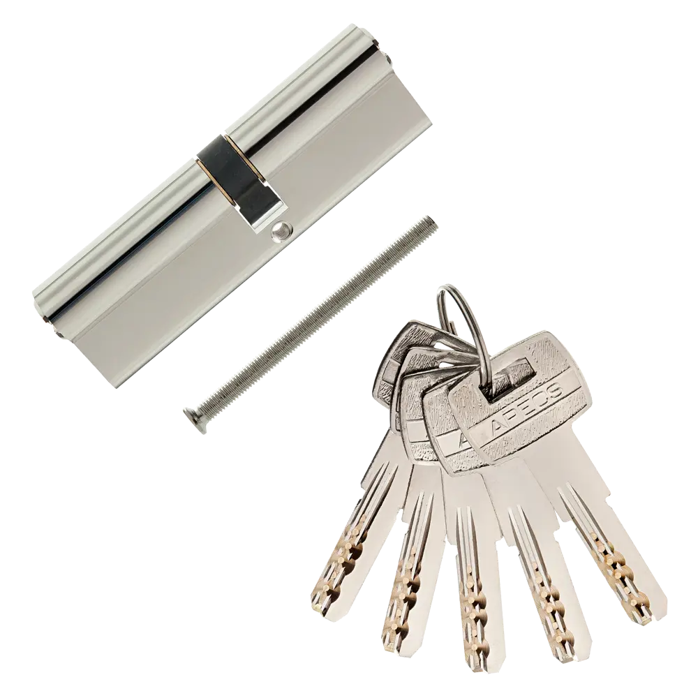 Цилиндр Apecs SM-100(45/55)-NI, 45х55 мм, ключ/ключ, цвет никель STLM-2055649 - Вид №1