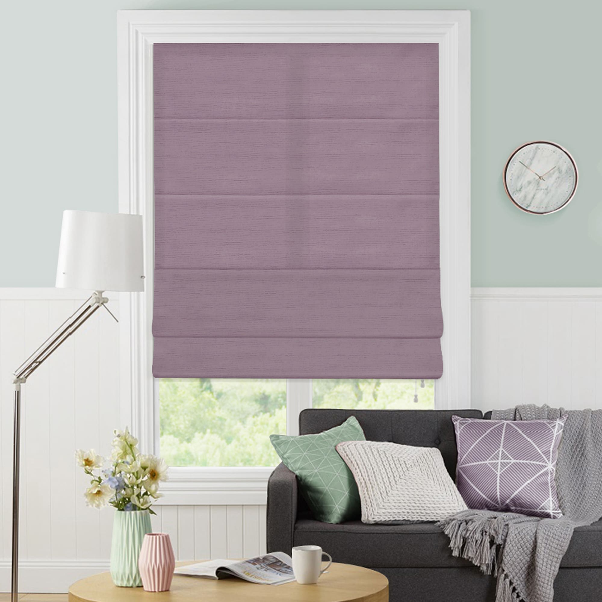 82024951 Штора римская «Лея», 160х175 см, цвет сиреневый Santreyd  - Вид №4