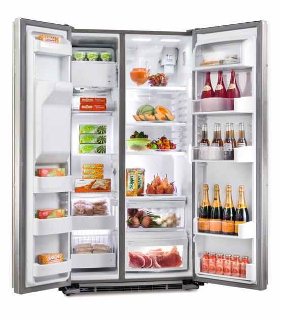 mabe Американский холодильник no Frost из нержавеющей стали с дозатором льда класса a + Side by side | prof. 61cm sun-id-1385678 - Вид №2