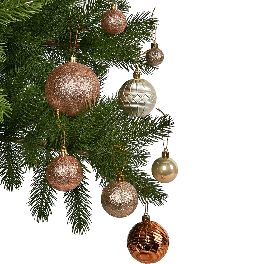 87036342 Набор новогодних шаров Christmas ø8 см цвет коричневый 50 шт. STLM-1443021 Santreyd  - Вид №5