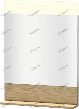 VE751105252 Vero Зеркало с полочкой внизу Европейский дуб, декор Duravit