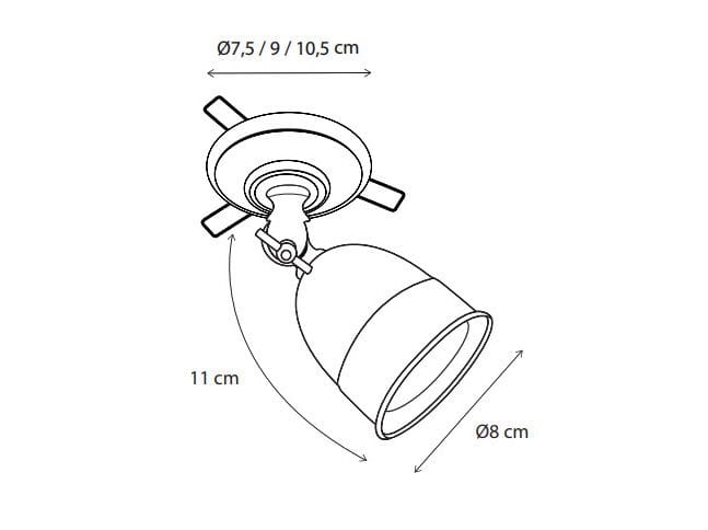 Регулируемый светодиодный потолочный светильник из латуни Authentage Lighting Poire ARCH-00134011 - Вид №2