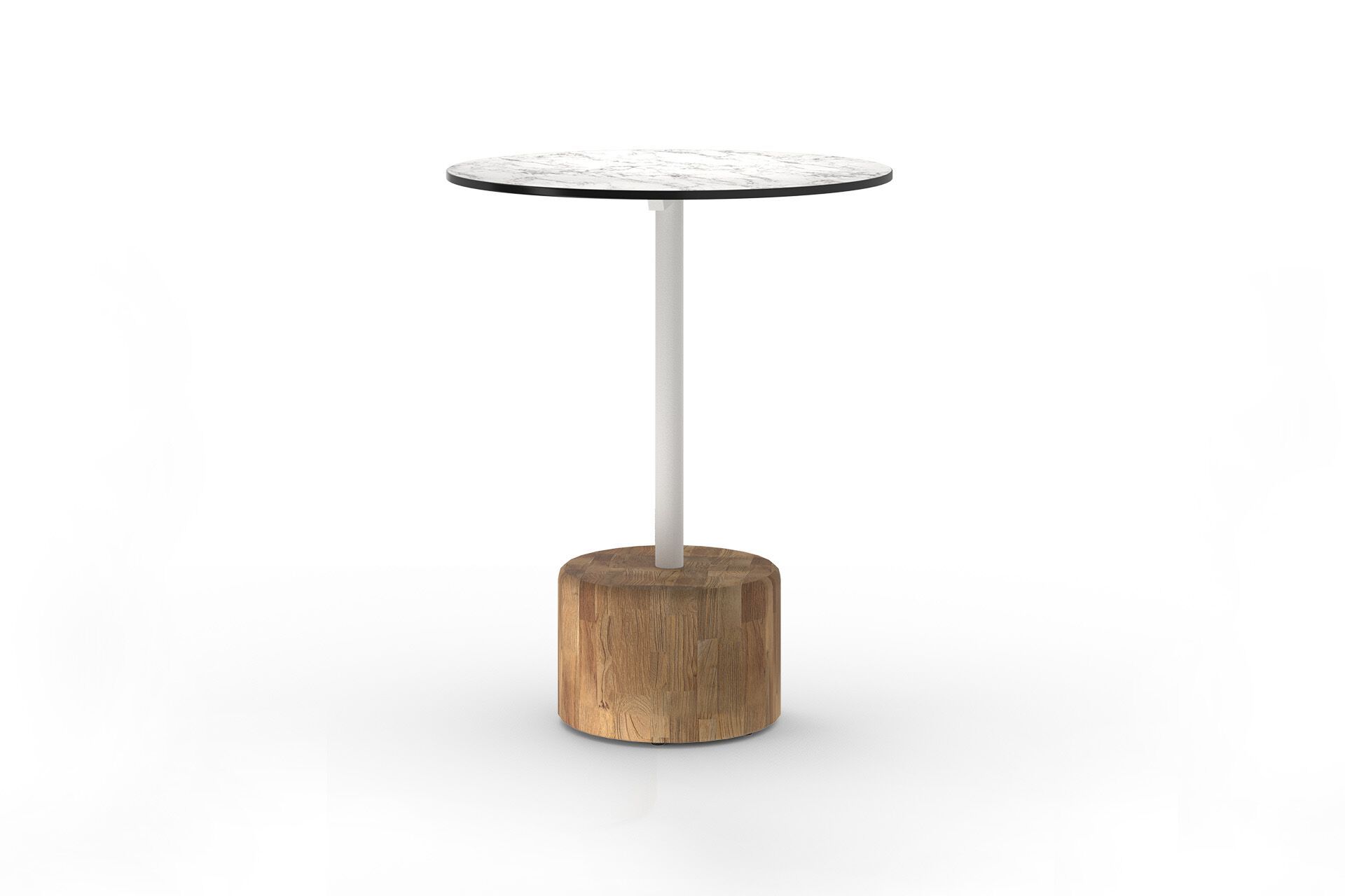 Круглый стол с верхней частью HPL и тиковым или каменным основанием MAMAGREEN Glyph ARCH-00048413 - Вид №4