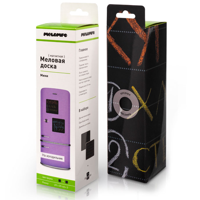 Магнитная доска 2 штуки грифельные Mini MELOMPO  00-3871401 Черный  - Вид №5