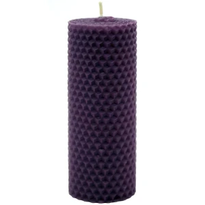 Свеча вощинная цилиндр лаванда 5x13 см