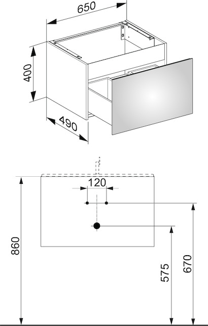 32951110000 Тумба под умывальник KEUCO Plan - Вид №3