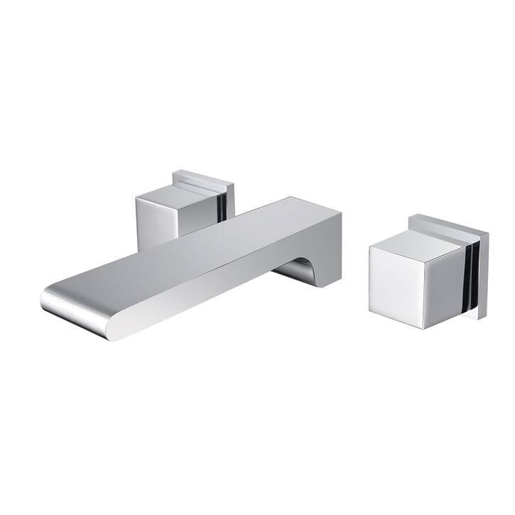 Настенный смеситель для раковины с 3 отверстиями с отдельными розетками Fontana Showers NALDA ARCH-00120280 - Вид №1