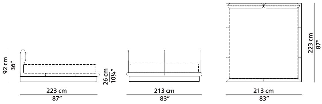 Мягкая двуспальная кровать Baxter Aura ARCH-00040037 - Вид №12