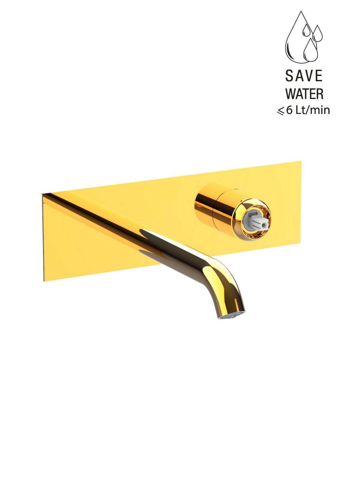 Настенный смеситель для раковины с 2 отверстиями без слива Rubinetterie Frattini Pepe XLS ARCH-00148159 - Вид №26