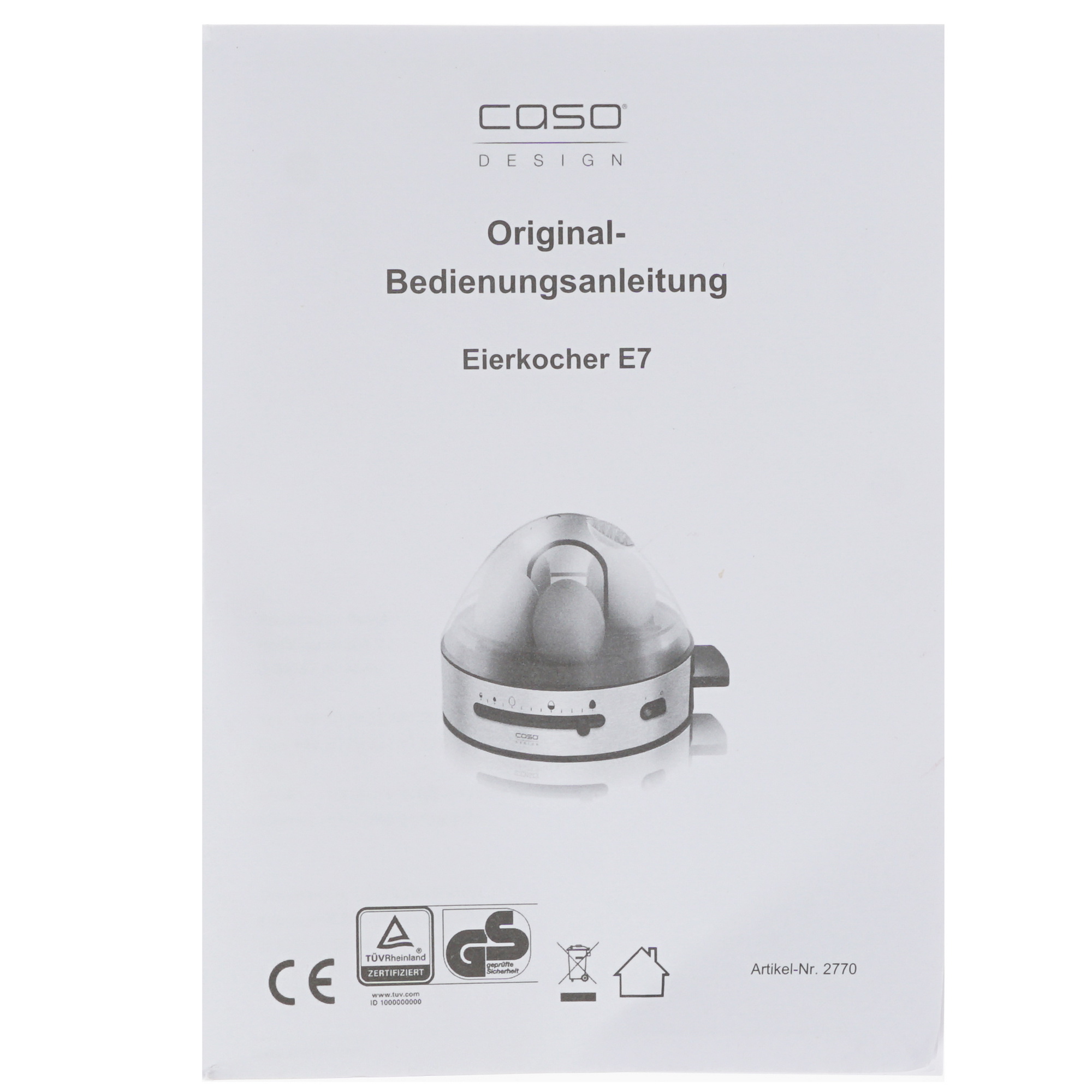 1115109 Яйцеварка CASO E 7 серебристый STDN-0098790 - Вид №5