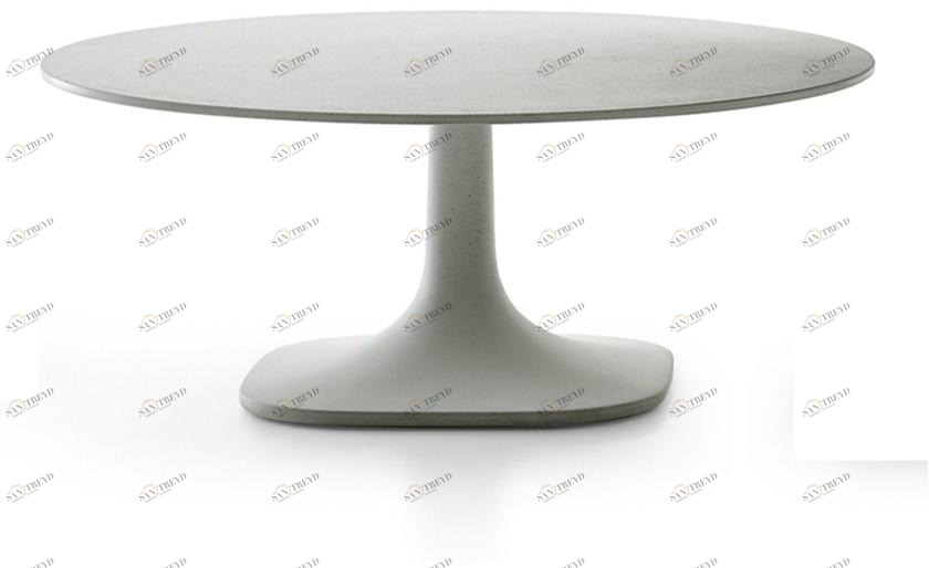 B&B Italia Outdoor Круглый садовый столик из бетона Fiore sun-id-1422984