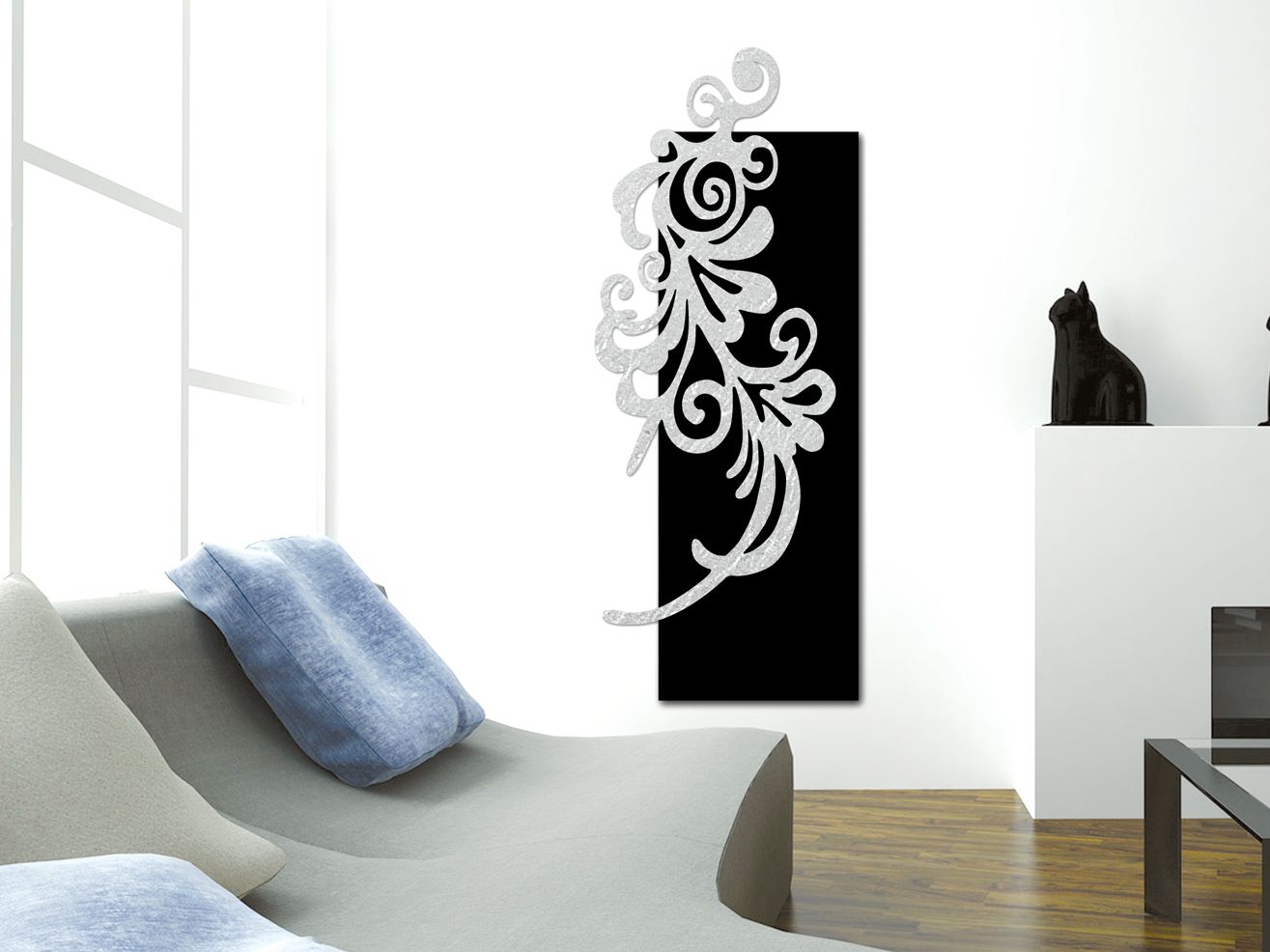 Алюминиевый полотенцесушитель Termo Design двойная пластина-серебряная фольга ARCH-00023323 - Вид №1