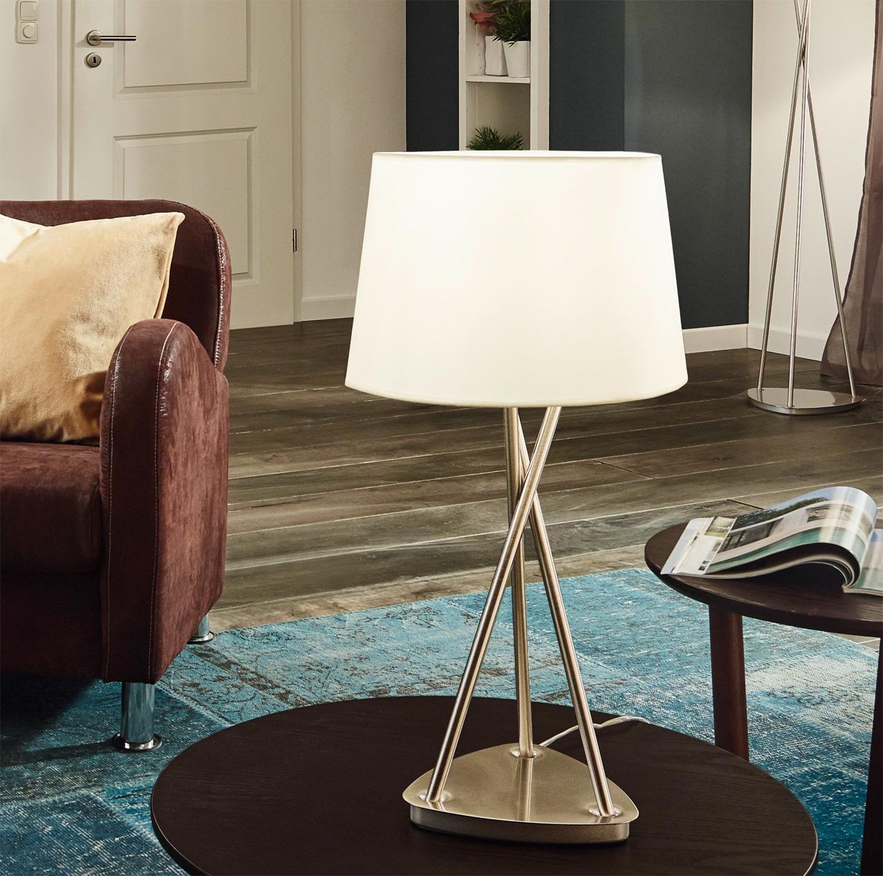 Настольная лампа Eglo Belora 92893 EGLO КЛАССИЧЕСКИЕ 080061 Белый;серебро  - Вид №1