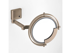 Настенное увеличительное зеркало со встроенным освещением