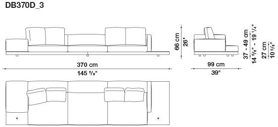 B&B Italia Кожаный диван Dock sun-id-1441060 - Вид №119