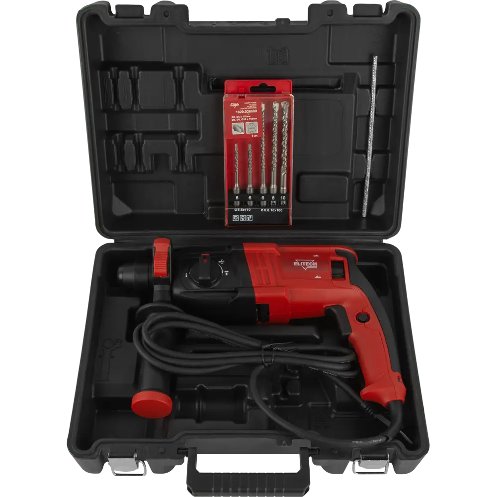 Перфоратор сетевой SDS-plus Elitech П 0724РЭМ, 750 Вт, 2.3 Дж STLM-2157040 - Вид №9